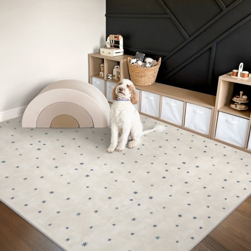 Stars - Oatmeal Play Mat 4x6