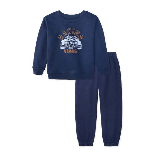 Garanimals Baby & Toddler Boys Fleece Outfit Set, Sweatshirt & Sweatpants, Sizes 0-6T