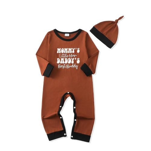 NZRVAWS Baby Boy Clothes Preemie Infant Boy Bear Outfits Jumpsuit Bodysuit Letter Print Romper