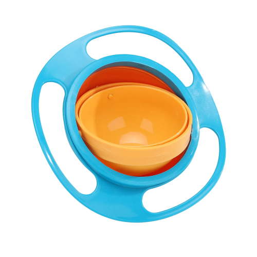 Baby Gyro Bowl 360 Degree Rotation Spill Resistant Kids Feeding Dish Bowl