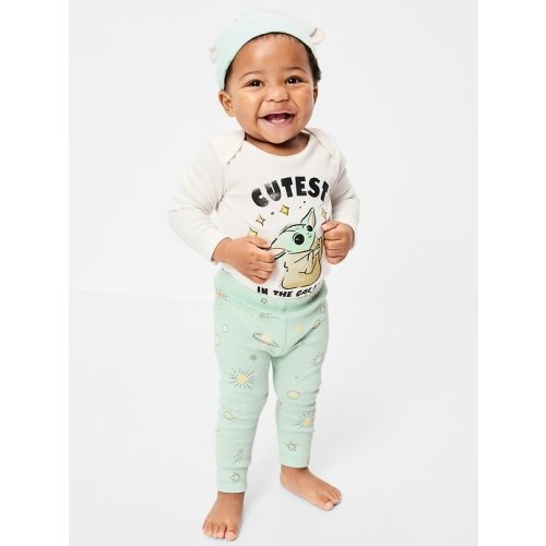 Star Wars™ Grogu Bodysuit, Leggings & Beanie 3-Piece for Baby 0-3M