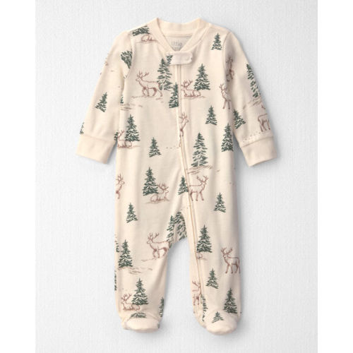 Baby Organic Cotton Sleep & Play Pajamas in Reindeer Forest - Little Planet | Carter's