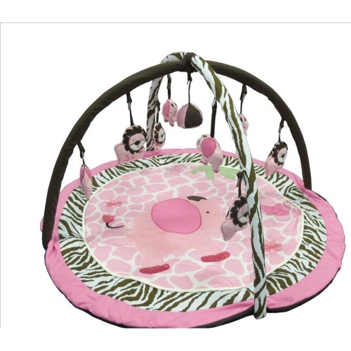 Portable Play Gym Activity Mat with Toys for Baby Toddlers - Elephant Lion
