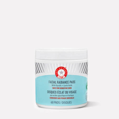 First Aid Beauty Facial Radiance Pads with Glycolic + Lactic Acids – Exfoliating Pads
