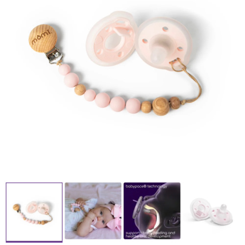 mōmi babypace pacifier gift set
