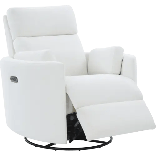 Lennox 2.0 Ivory Beige Polyester Fabric Glider,Reclining,Swivel Rocker | Rooms to Go