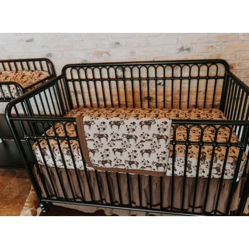 Prairie Rose Bamboo Muslin Crib Sheet – Cowkid Clothing Company