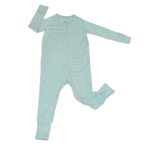 Bamboo 2-way Zippy Romper w/rollover cuffs (Lustre) – https://silkberrybaby.com/
