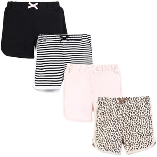 Hudson Baby Unisex Baby Shorts Bottoms 4-Pack