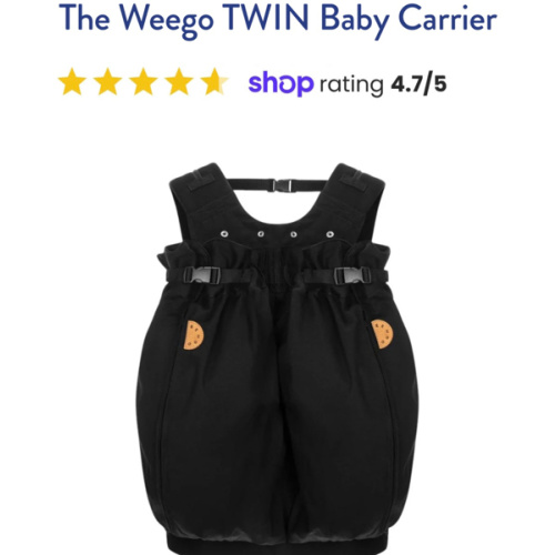 The Weego TWIN Baby Carrier