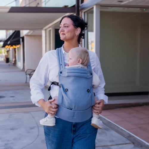 Ergonomic Baby Carrier – Sky | Harlow Baby