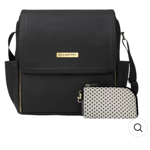 Boxy Backpack in Black Matte Leatherette