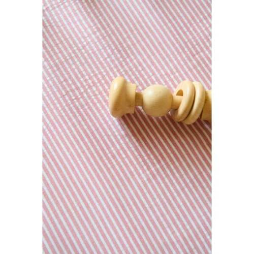 Seersucker Crib Sheet, Anchor Red - Pehr | Maisonette