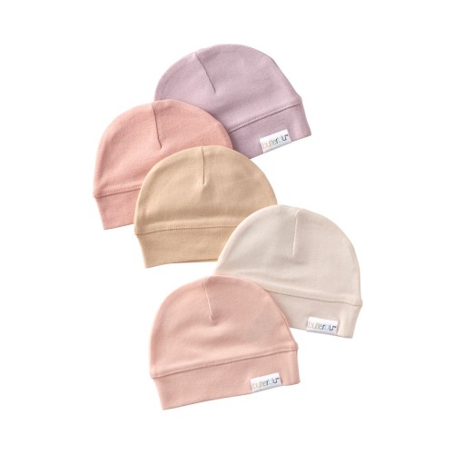Kids' Charlie 5-Pack Organic Cotton Caps, One Size