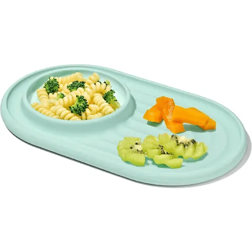 OXO Tot Textured Suction Plate - Opal