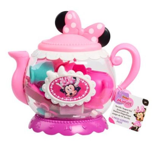 Minnie Mouse Happy Helpers Terrific Tea Pot: Featuring Pretend Dining Accessories, 10-Piece Play Set