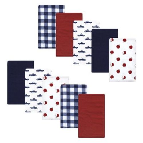 Luvable Friends Hudson Baby Flannel Burp Cloths 10pk