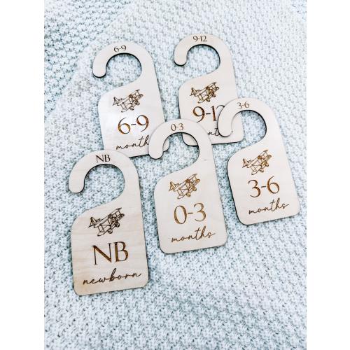 Airplane Baby Closet Dividers, Vintage Airplane Nursery clothes dividers, Clothes Size Markers, Baby Closet Organizers, Baby Shower Gift