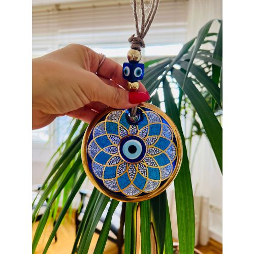 Evil Eye Wall Hanging, House Protection, Home Decor, New Home Gift Idea, Home Protection, Good Luck, Protection Charm, Baby Shower Gift
