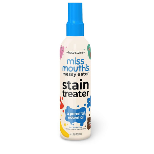 Miss Mouth's Messy Eater Stain Treater Spray - 4oz Stain Remover - Newborn & Baby Essentials - No Dry Cleaning Food, Grease, Coffee Off Laundry, Underwear, Fabric