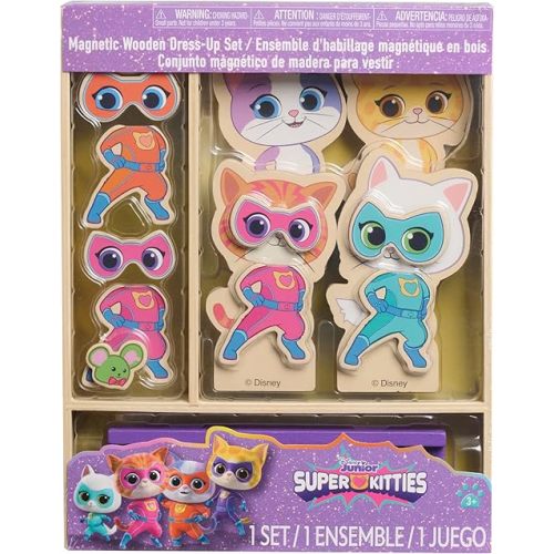 Disney Super Kitties Wooden Magnetic Dress Up Set