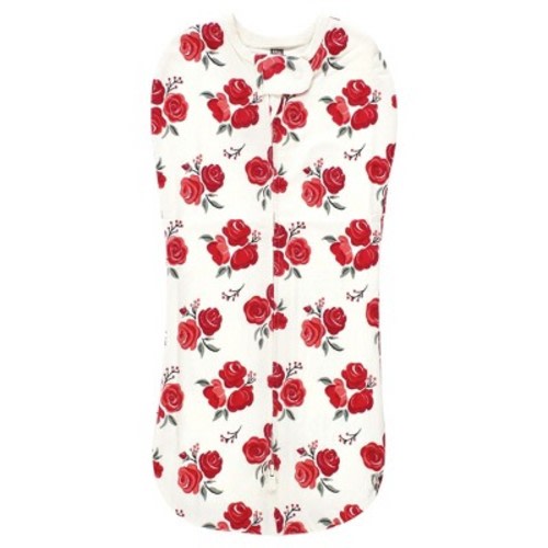Hudson Baby Infant Girl Sleep Pod, Red Rose, 0-2 Months