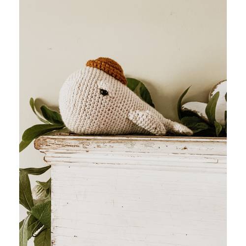 Winston the Whale / stuffed whale / crochet whale