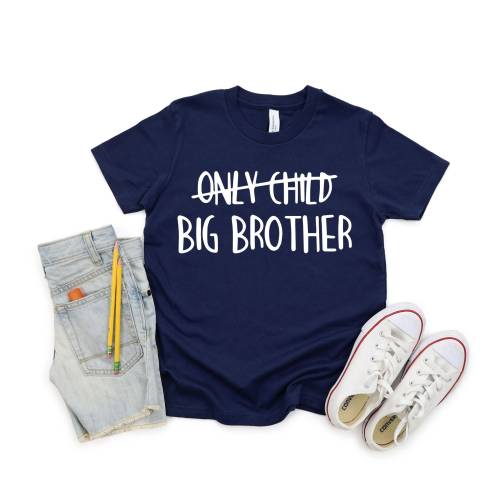 Only Child Big Brother Shirt,Big Brother Tshirt,Promoted To Big Brother,Boys Tee,Pregnancy Announcement,Pregnancy Reveal,New Big Bro Shirt