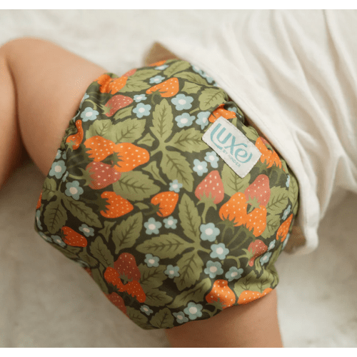 Luxe Pocket Cloth Diaper with Dual Inner Gussets and Athletic Wicking Jersey