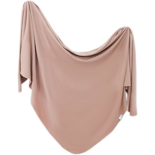 Copper Pearl Baby Swaddle Blanket - Premium Knit Baby Blanket, Large Soft Stretchy Receiving Blankets for Baby Boy and Girl, Swaddles for Newborn, Infant, and Toddler (Pecan)