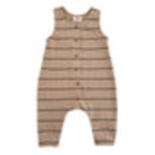 Tan/Black Stripe / Organic Ribbed Bay Jumpsuit