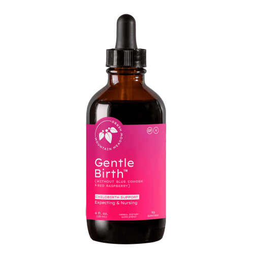 Mountain Meadow Herbs Gentle Birth for Birth Prep/Labor Prep, Fast Acting Liquid Herbal Extract for Childbirth Support w/o Blue Cohosh or Red Raspberry- 4oz