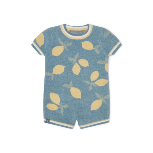 CozyChic® Ultra Lite Lemon Print Romper, 3-6M