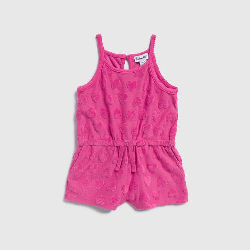 Infant Girl Loopy Terry Heart Romper | Splendid