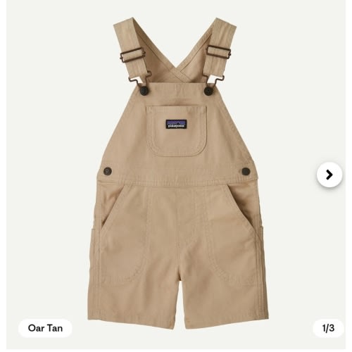 Patagonia Baby Stand Up® Canvas Shortalls