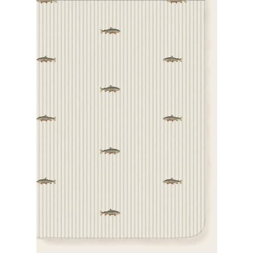 Oilo Trout Crib Sheet, Fitted Organic Cotton Jersey, 300 Thread Count, Breathable, Machine Washable, Fits Standard Crib & Toddler Bed (28" x 52" x 9"), Trout Nursery Bedding