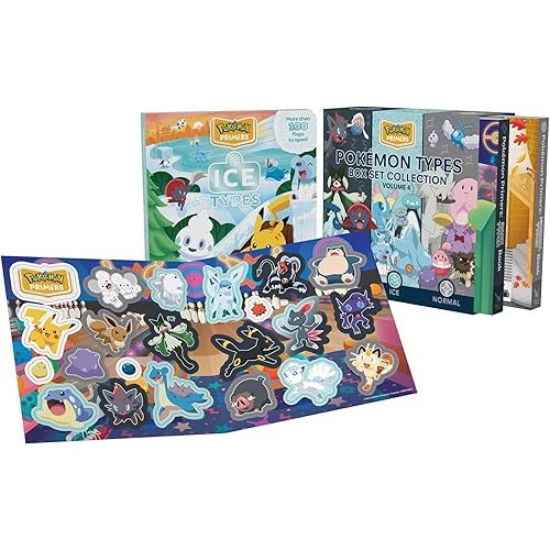 Pokémon Primers Type Box Set Collection, Volume 4: Dark, Ice, Normal Types (26) Paperback – February 4, 2025