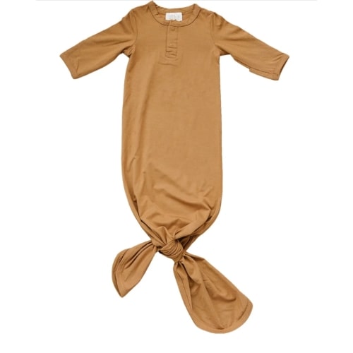 Mustard Bamboo Knot Gown