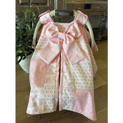 Cowgirl Custom Patchwork Baby Car Seat Canopy Cover – Wild West Shower Gift