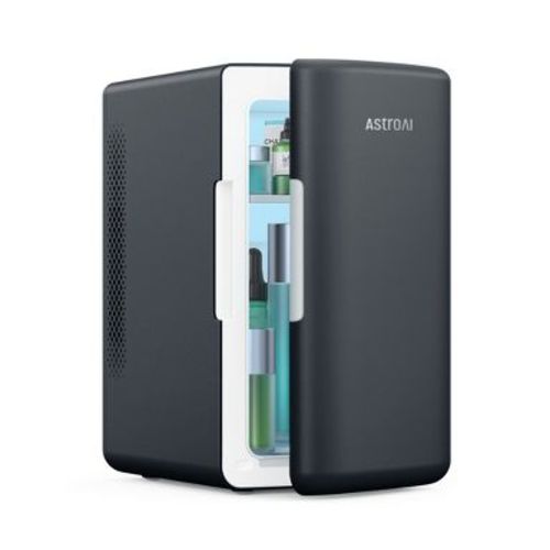 AstroAI Mini Fridge 6 Liter/8 Cans Beverage Skincare Fridge for Dorm Room Bedroom Dark Gray