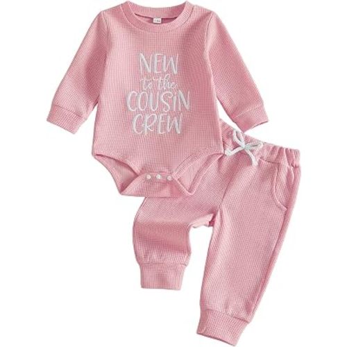 Infant Baby Girl Fall Clothes Letter Embroidery Outfit Pants Set