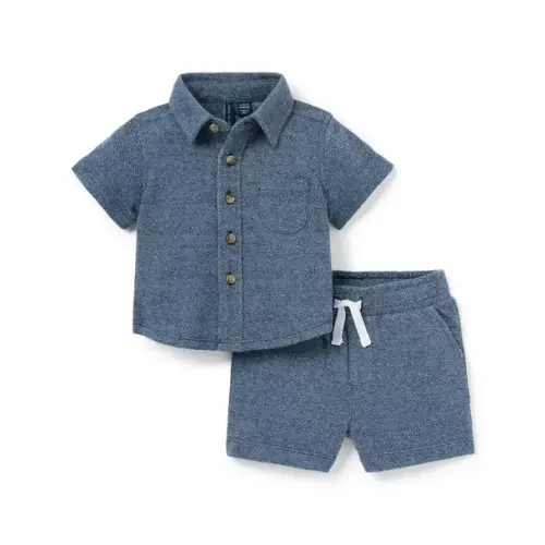 Baby Merchant Marine Heather The Cabana Matching Baby Set by Janie and Jack
