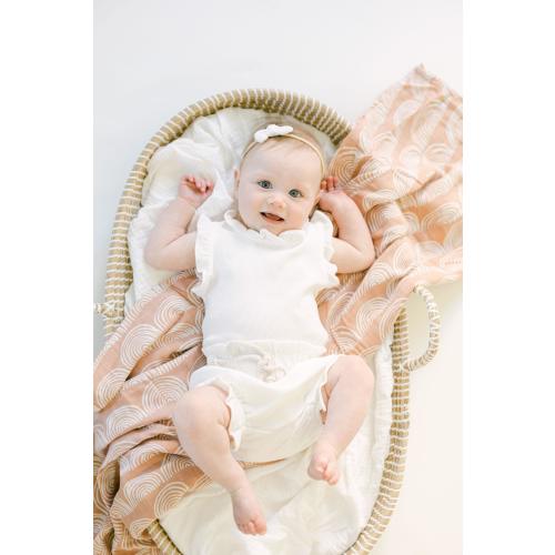 Ribbed Ruffle Romper and Shorts