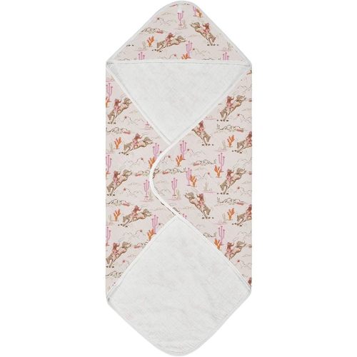 Hooded Baby Bath Towels Cowgirl Desert Cactus for Toddler