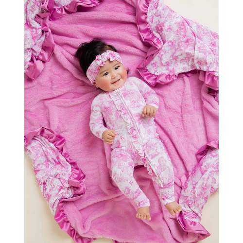 Princess Behavior Ruffled Minky Blanket