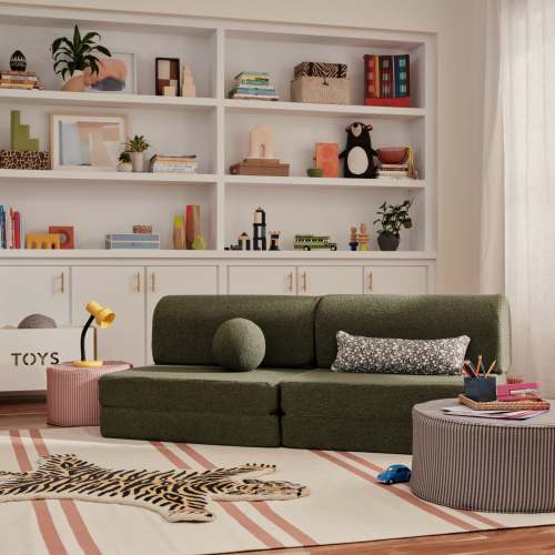 Moss Green Modular Couch | Boucle | House of Noa
