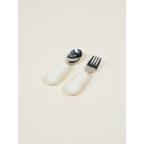 Silicone Toddler Fork & Spoon Set – Pottery Collection