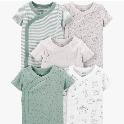 Simple Joys by Carter's Unisex Baby 5-pack Side Snap Short-sleeve Bodysuit