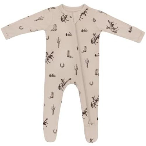 KYTE BABY Infant and Toddler Dual Zipper Footie, Ultra-Soft Rayon Made From Bamboo, Boys and Girls Clothing