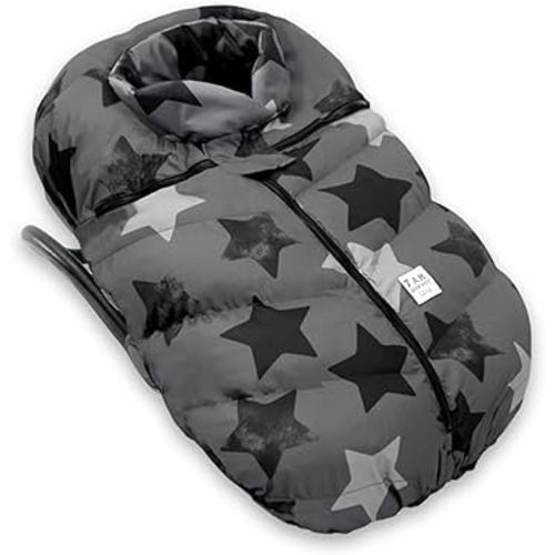 7AM Enfant Car Seat Covers - Cocoon Baby Cover for Boys & Girls, Rain & Snow Repellent, Breathable Windproof, Center Zipper, Universal Fit for Infant Car Seat (0-12M) (Stella)